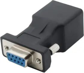 Rj45-db9c Yiovvom Vga Extender Converter Adapter Cat5/cat6/rj45 Db9 9-pin 9 Pin Male #2