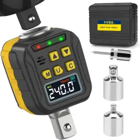 17-340 Yiyeie Y0020 1/2 Inch Drive Digital Torque Adapter 12.5-250ft-lb/17-340 Nm Color Lcd Display