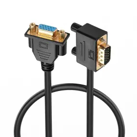 Youcheng 744759780447 Pngknyocn 90 Degree Vga Extension Cable 0.5m Right Bend Angle 15 Pin Full Hd 108