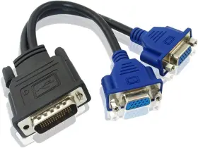 Smartchoice2000 Youmisky Dms-59 Pin Male To Dual Vga Female Y Splitter Video Card Adapter Cable