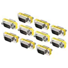 Zaplyte 680811533340 10 X Vga Coupler Gender Changer Connector 15 Pin Male To Conversion