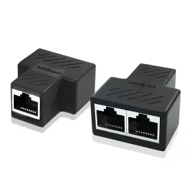 Zdqcb 746740631660 Ethernet Splitter Adapter 1 To 2 Port Supports Cat5 Cat5e Cat6 Cat7 Cabl