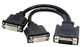 Dms59 Zdycgtime 614134554492 To Dvi Splitter Cable Connector For Dual Monitor Setups Or As A Adapte