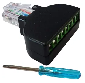 8541697855 Zdycgtime Rj45 Male Plug To 8p 8c Female Bolt Screw Type Terminals Ethernet G