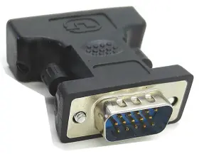 Zdycgtime Lysb01m0fl4wf-electrncs Dvi To Vga Cable Adapter - Black F/m 24 5 15pin