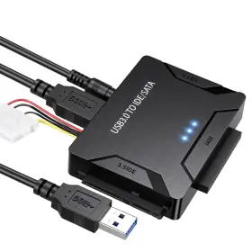 Zenimorphic 717011047862 Usb 3.0 To Ide Sata Adapter Hard Drive Reader Type C External Dr