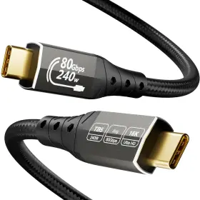 Z-w0407 Ziknydo 16k For Thunderbolt 5 Cable 6.6ft/2m Usb C 80gbps Data Transfer 120gbps Ban