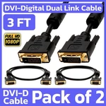 2 Pack 3 Feet Cable Dvi-d Dual-link Male Cord Digital Monitor. Fixed Price $16.99.