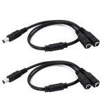 Gintooyun Dc Splitter Cable FEMALE,5.5MM X 2.1MM Power Black. Fixed Price $11.75.