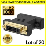 20PCS Dvi-a Female Vga Adapter Analog Connector Converter For Monitor. Fixed Price $46.99.