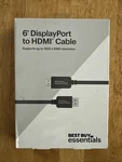 Best Buy Essentials 6' Foot Displayport To Hdmi Cable For Pc & Mac. Fixed Price $11.99.