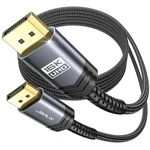 Jsaux Displayport Cable 2.1, Dp Cord Support 16K 60HZ, 10FT, Grey. Fixed Price $18.99.