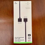 Belkin Ultra High Speed Hdmi Cable / 6.6FT For Apple Tv 4K AV10175DS2M-BLK. Fixed Price $8.60.