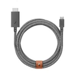 Native Union - 10' External To Hdmi 4K Cable Zebra *no Box. Fixed Price $27.30.