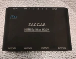 Zaccas Hdmi Splitter 4KX2K. Fixed Price $19.91.