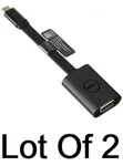 Lot Of 2 New Oem Dell DBQBNBC064 Usb-c Vga Video Adapters RV9HP. Fixed Price $13.99.