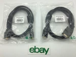 Lot Of 2 Monoprice 6FT Svga Super M/m Monitor Cable W/ Ferrites Free S/h. Fixed Price $12.99.