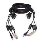 New CBL0025 Avocent 6FT Dvi-i Dual Link Usb 3.5 Mm Audio Kvm Switch Cable. Fixed Price $35.00.