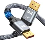 Highwings 16K Displayport Cable 2.1, Dp 6FT 60HZ, 8K 120HZ, 4K 24. Fixed Price $24.76.