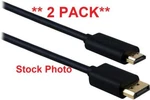 **2 Pack** Staples 6" Displayport To Hdmi Cable Ultrahd 4K Audio/video (51760). Fixed Price $21.99.