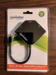 Manhattan 3 1 Mini Displayport Adapter Hdmi/dvi/vga New Sealed 207720. Fixed Price $29.95.