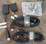 New Dell Display/monitor Cables Lot Of 5 Various. Fixed Price $22.45.