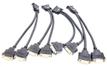 (lot Of 4)- Matrox 60 Pin Lfh Male Dual Dvi-i Adapter Cable 16123-00. Fixed Price $159.99.