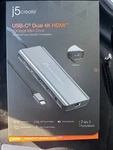 Usb-c Dual Hdmi Dock 4K Monitor Adapter J5CREATE JCD398 Hub Macbook Windows. Fixed Price $50.00.