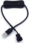 2 Pack Usb To 3PIN / 4PIN Pwm 5V Sleeved Fan Power Adapter Cable With Switch. Fixed Price $14.56.