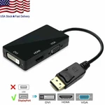 3 In 1 Display Port Dp To Hdmi/dvi Vga Female Adapter Converter Cable Lot. Fixed Price $49.88.