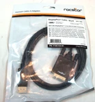 Rocstor Y10C155-B1 6FT Displayport Dvi-d Cable Supports 4KX2K 30HZ M/m. Fixed Price $13.88.