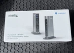 Plugable TBT4-UDZ 16-IN-1 Thunderbolt Dock 100W 4K Quad Monitor (A1D029560). Fixed Price $199.00.