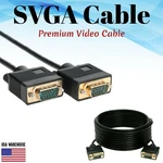 Svga Super Male Monitor Cable 3FT 6FT 10FT 15FT 25FT 30FT 50FT 100FT Lot. Fixed Price $22.75.