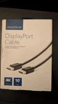 Insignia Displayport Cable 10FT 4K Ultra Hd Black NS-PDD1019. Fixed Price $10.00.