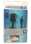 Belkin Laptop Hdtv Vga Audio Video Cable F3S007-10 Feet. Fixed Price $8.09.
