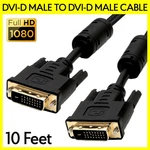 Cable 10 Feet Dvi-d Male Monitor Cord For Pc Projector Display Lcd. Fixed Price $14.79.