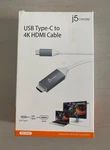 Genuine J5CREATE Usb-c To 4K Hdmi Cable 6FT JCC153G White New/open Box. Fixed Price $12.95.
