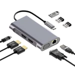 Mmobiel Usb-c To Dual Hdmi 8-IN-1 Usb-hub & 100W Pd Adapter Aluminum. Fixed Price $24.89.