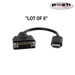 "lot Of 6" C2G Hdmi Dvi Adapter Converter Dongle - M/f Black. Fixed Price $47.99.