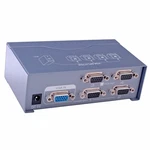 Dtech Powered 4 Vga Splitter Box Video Distribution Port, Silver. Fixed Price $34.99.