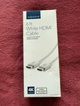 Insignia 6FT White Hdmi Cable New Box 4K Ultra Model: 16L15T. Fixed Price $11.25.