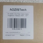 Aozistech 4K Hdmi 2.0B Fiber Optic Cable 60HZ 18GBPS Hdr 15FT Black. Fixed Price $15.99.