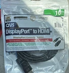 Qvs Displayport Male To Hdmi Conversion Cable Ft Black DPHD-10. Fixed Price $6.99.