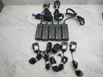 5 Lot Verifone 24173-02-R 2M Cable Purple Multiport Ethernet Switch /w Ac. Fixed Price $99.98.