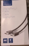 Insignia- 6' Displayport Cable Black. Fixed Price $15.21.