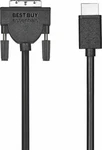Best Buy Essentials- 6' Dvi-d-to-hdmi Cable Black. Fixed Price $17.09.