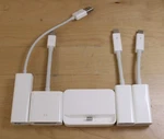 Genuine Lot Apple Thunderbolt, Usb & Lightning Adapters A1433 A1305 A1277 A1505. Fixed Price $19.99.