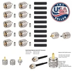 Solid PL-259 Uhf Male Coax Connectors For Rf And Wi-fi Applications 10 Pack. Fixed Price $52.19.