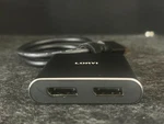 Loryi Displayport To Dual Splitter Adapter, 4K60HZ Black. Fixed Price $26.95.