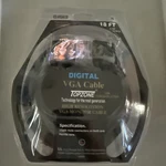 Topzone Vga Cable 18FT 5.4M Gold Plated Monitor Cord Pc Laptop Tv Projector. Fixed Price $20.00.